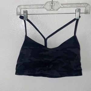 Lululemon Flow Y Sports bra Black Camo